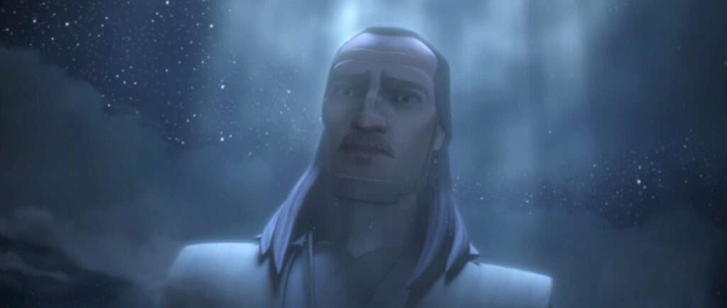 Qui-Gon Jinn como se le vio en Mortis. 